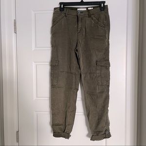 Anthropologie Hei Hei Army Green Cargo Pant